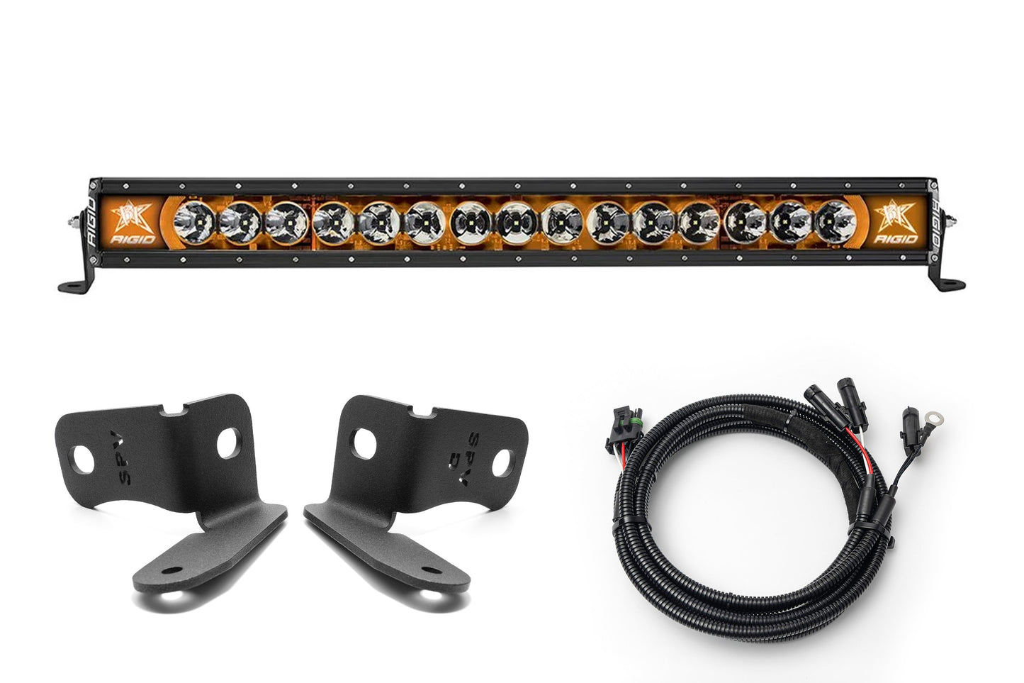 SPV Parts 2021+ Ford Bronco Modular Bumper Light / Light Bar KIT with 30" Light Bar (Works WITH Ford Brush Bar)