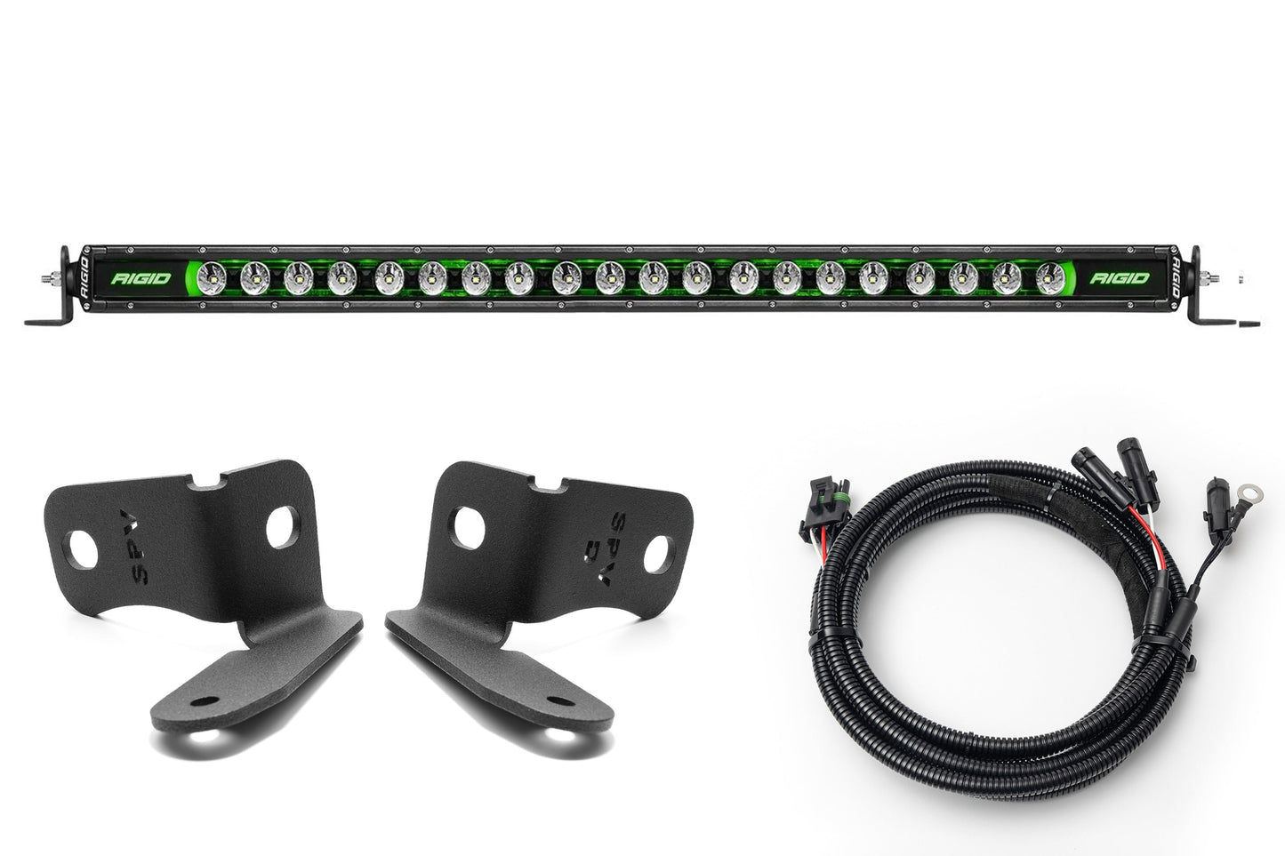SPV Parts 2021+ Ford Bronco Modular Bumper Light / Light Bar KIT with 30" Light Bar (Works WITH Ford Brush Bar)
