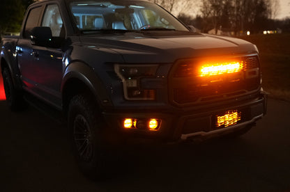 SPV Parts 2017-2020 Ford F-150 Raptor 6''-10'' LOWER Grille Light Bar Mounting Brackets