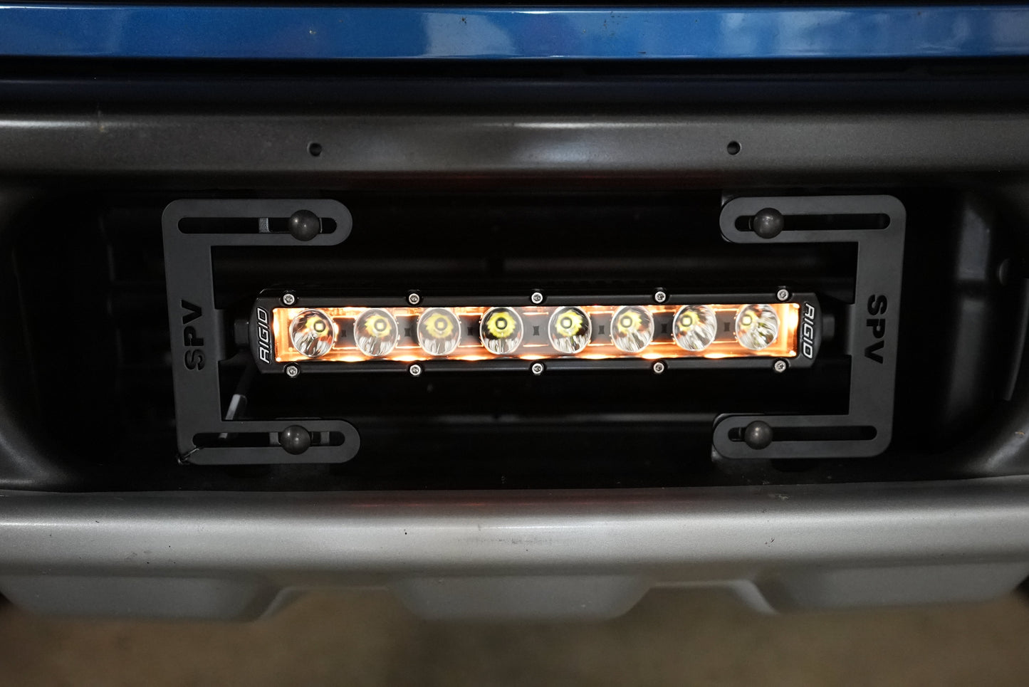 SPV Parts 2017-2020 Raptor (SLIM) 10'' LOWER Grille Light Bar Kit Rigid LED (Behind Grille)