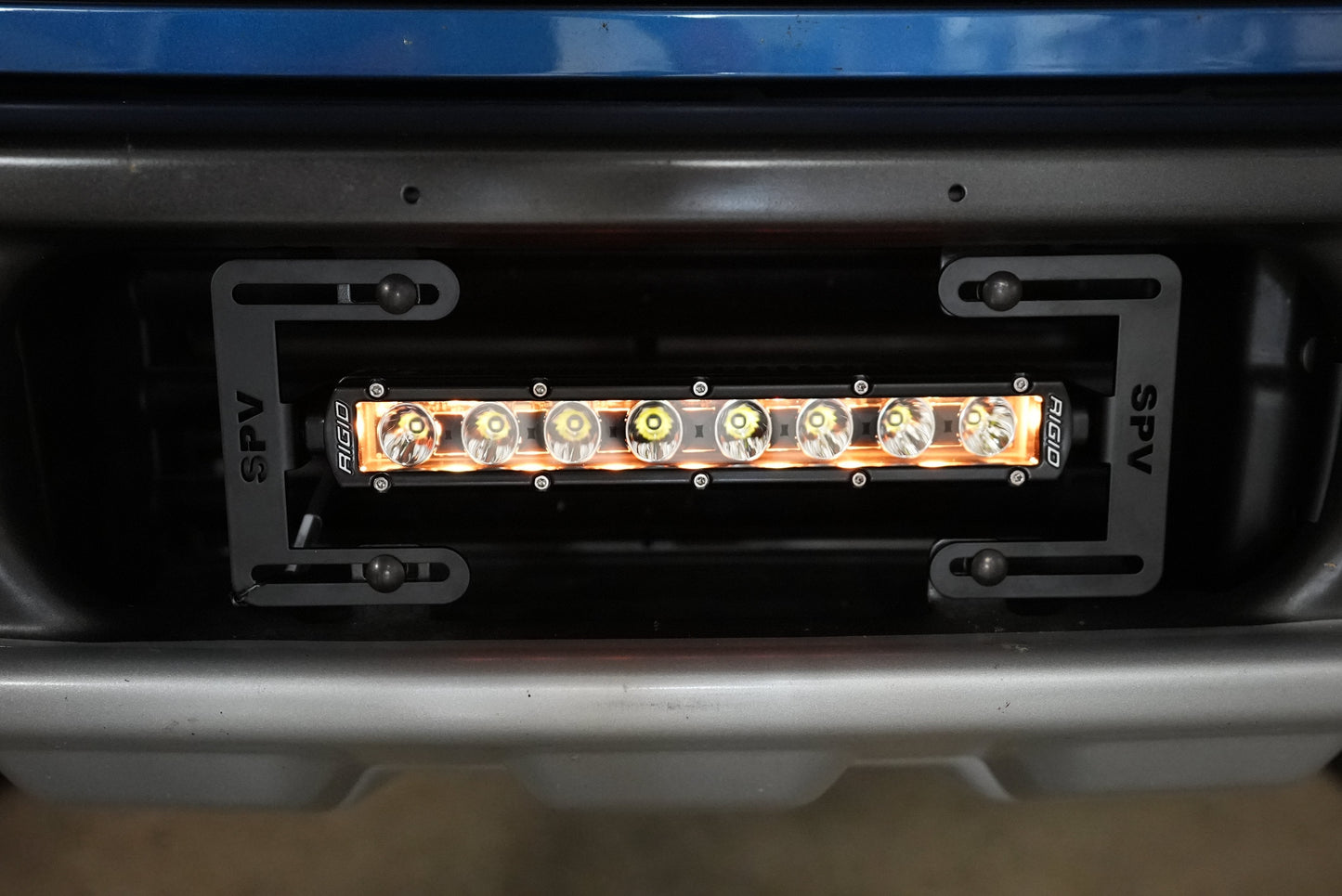 SPV Parts 2021-2026 Ford F-150 Raptor 10'' LOWER Grille w/Rigid Industries Light Bar Kit (Behind Grille)