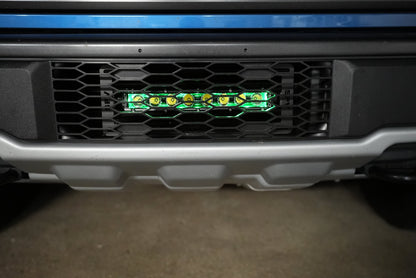 SPV Parts 2017-2020 Raptor (SLIM) 10'' LOWER Grille Light Bar Kit Rigid LED (Behind Grille)