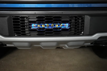SPV Parts 2021-2026 Ford F-150 Raptor 10'' LOWER Grille w/Rigid Industries Light Bar Kit (Behind Grille)