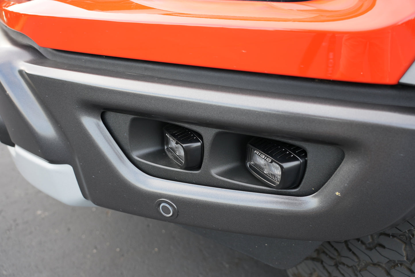 SPV Parts 2021-2026 Ford F-150 Raptor & Bronco Raptor OEM Fog Light Upgrade Kit with Brackets & Rigid SR-M Direct Replacement Lights