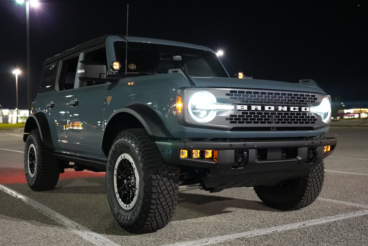 SPV Parts 2021-2025 Ford BRONCO A-Pillar Light Kit (Includes Choice of Rigid Industries lights & SPV A-Pillar Mounts/Custom Harness)