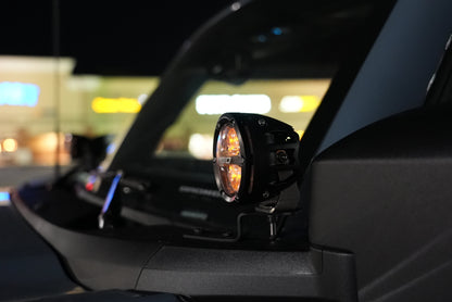 SPV Parts 2021-2025 Ford BRONCO A-Pillar Light Kit (Includes Choice of Rigid Industries lights & SPV A-Pillar Mounts/Custom Harness)