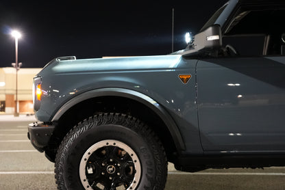 SPV Parts 2021-2025 Ford BRONCO A-Pillar Light Kit (Includes Choice of Rigid Industries lights & SPV A-Pillar Mounts/Custom Harness)