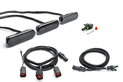 2021+ Bronco SMOKED Grille (Amber LED) Marker Lights - Ver 2.0