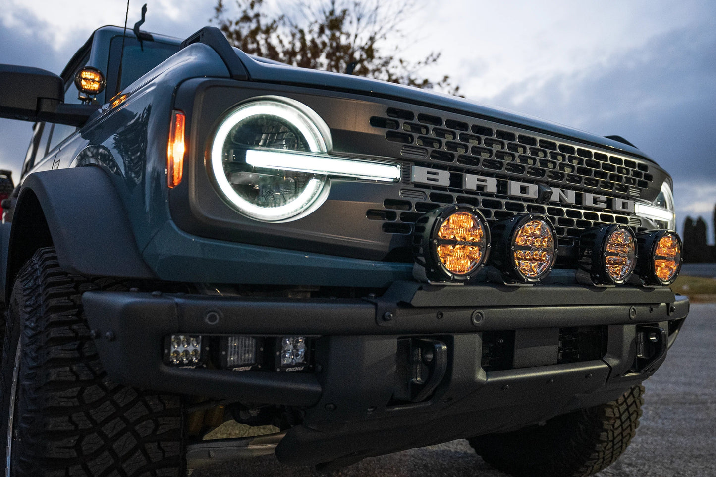 SPV Parts 2021+ Ford Bronco Modular Bumper Universal Slotted Cross Mount Kit (Fits MANY lights)