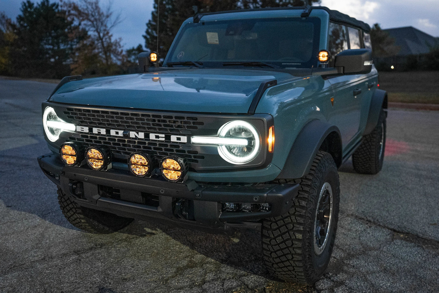 SPV Parts 2021+ Ford Bronco Modular Bumper Universal Slotted Cross Mount Kit (Fits MANY lights)