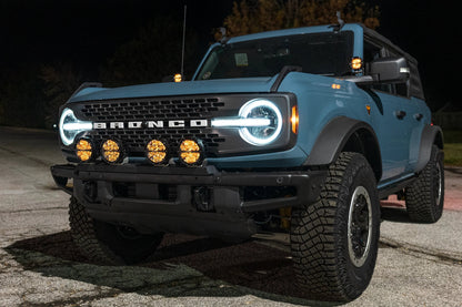 SPV Parts 2021+ Ford Bronco Modular Bumper Universal Slotted Cross Mount Kit (Fits MANY lights)