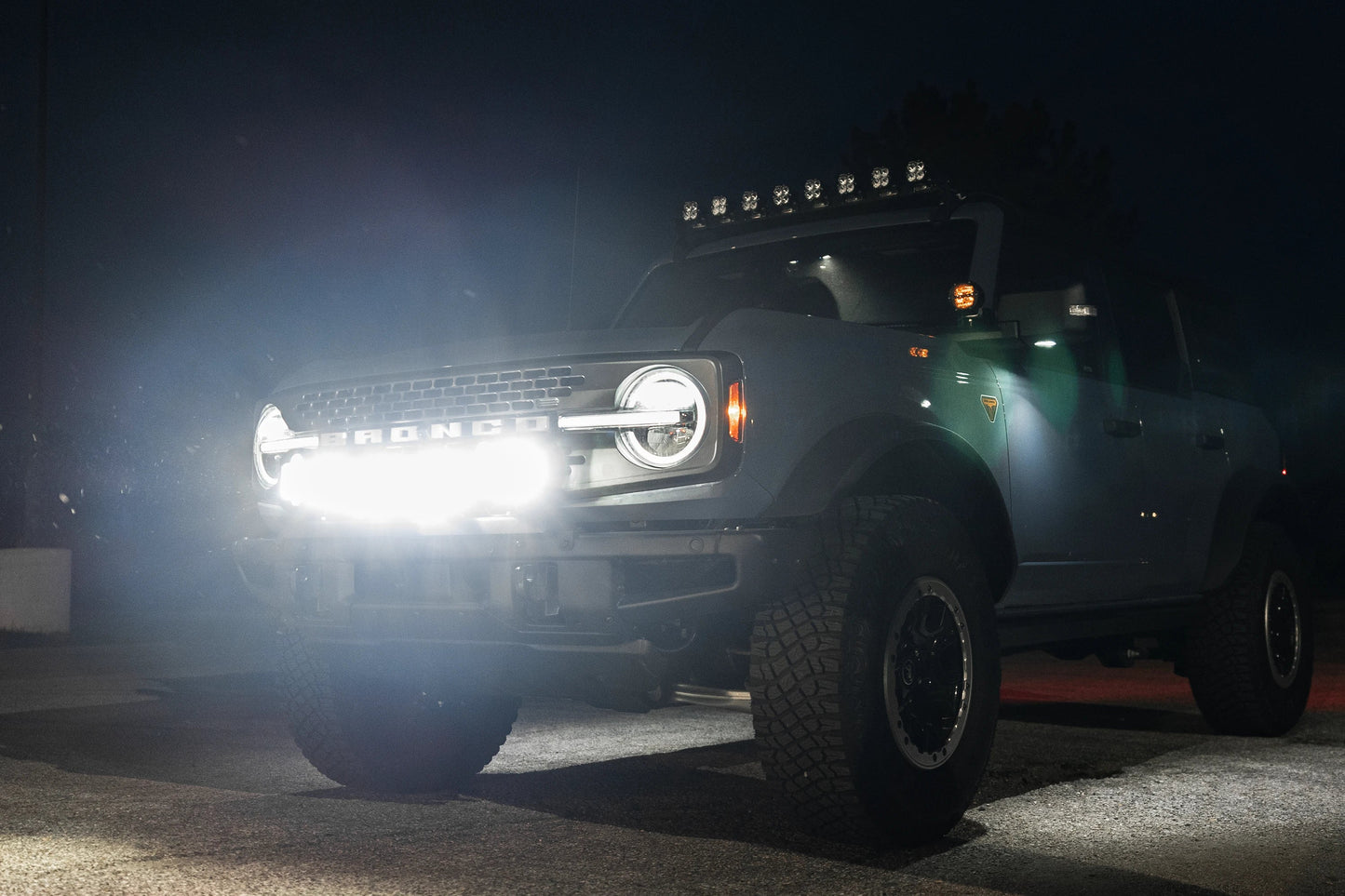Ford Bronco Roof Line HIGH Mounts - Direct Replacement for Rigid 46723 SR Kit (Brackets Only)