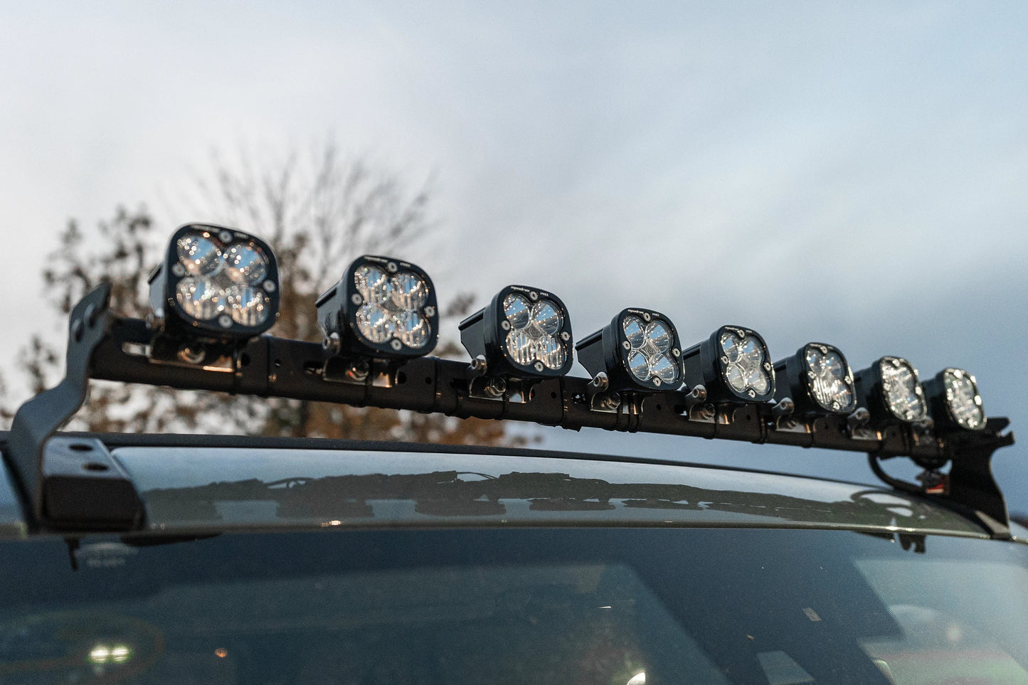 Ford Bronco Roof Line HIGH Mounts - Direct Replacement for Rigid 46723 SR Kit (Brackets Only)