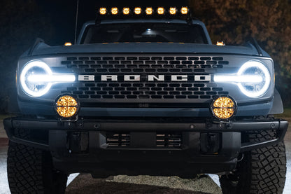SPV Parts 2021+ Ford Bronco Modular Bumper Light / Light Bar Kit with 30" Light Bar or 2 Lights