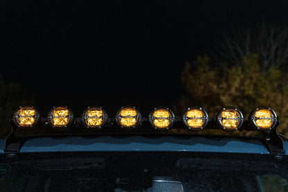 SPV Parts 2021+ Ford Bronco Roofline HIGH Mount Kit w/ 40" Rigid Radiance+ SR Light Bar, (8) Radiance Pods or (8) 4" 360 Lights & Hidden Harness