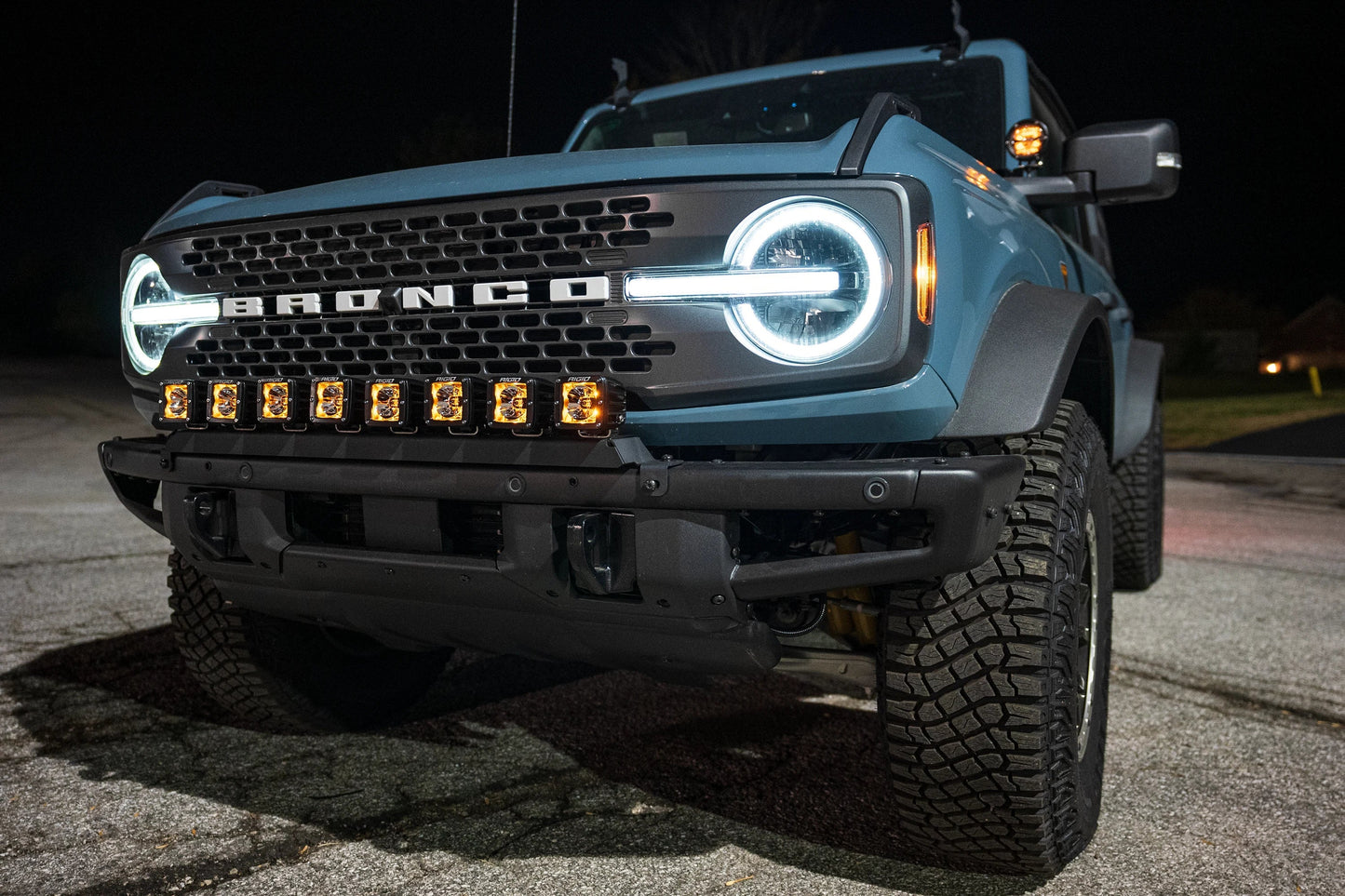 SPV Parts 2021+ Ford Bronco Modular Bumper Universal Slotted Cross Mount Kit (Fits MANY lights)
