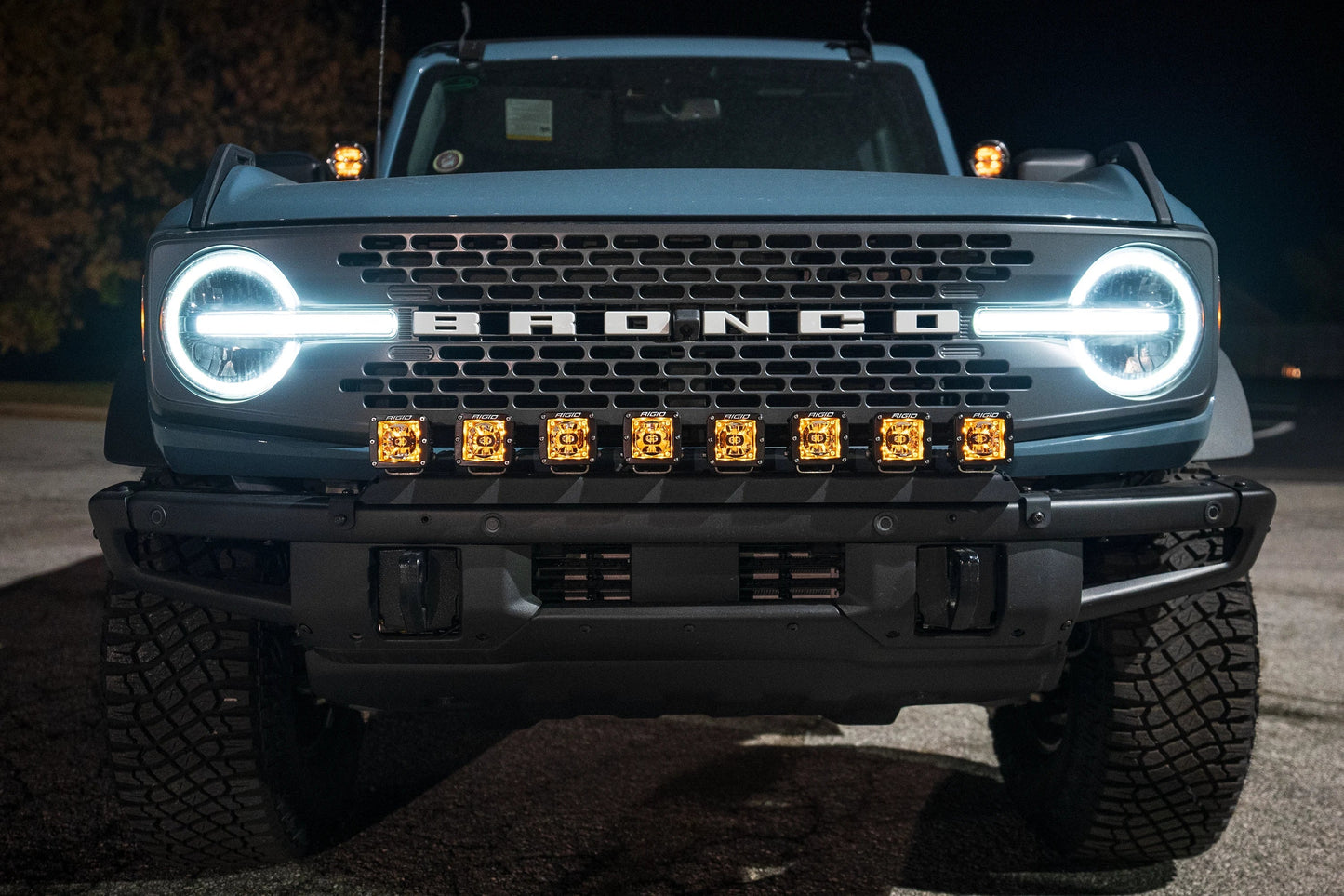 SPV Parts 2021+ Ford Bronco Modular Bumper Universal Slotted Cross Mount Kit (Fits MANY lights)