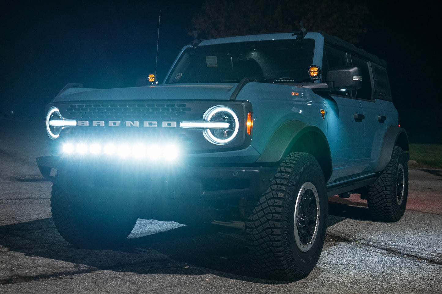 SPV Parts 2021+ Ford Bronco Modular Bumper Universal Slotted Cross Mount Kit (Fits MANY lights)