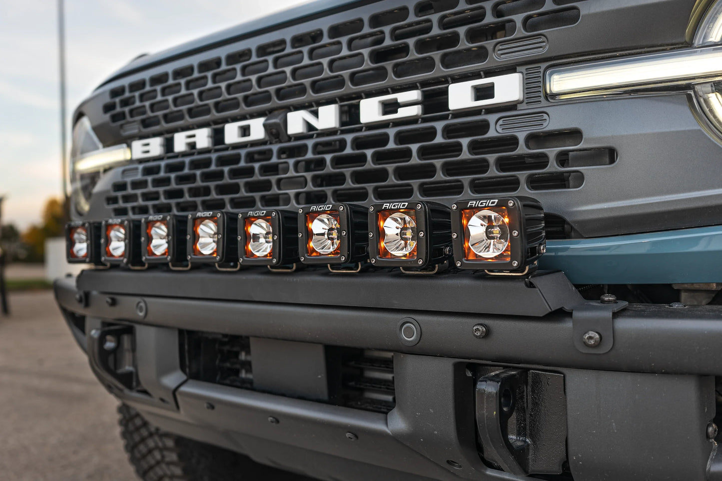 SPV Parts 2021+ Ford Bronco Modular Bumper Universal Slotted Cross Mount Kit (Fits MANY lights)