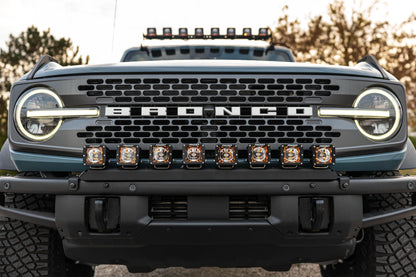 SPV Parts 2021+ Ford Bronco Modular Bumper Universal Slotted Cross Mount Kit (Fits MANY lights)
