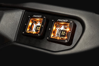 SPV Parts 2022 UP Ford Bronco - NEW Rigid RGBW Radiance/Scene Capable Bumper Fog Light Kit w/ RGBW Backlight - Including Brackets/Harness