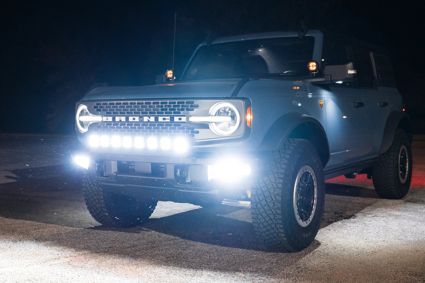 SPV Parts 2021+ Ford Bronco Modular Bumper Universal Slotted Cross Mount Kit (Fits MANY lights)