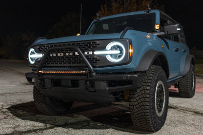 SPV Parts 2021+ Ford Bronco Modular Bumper Light / Light Bar KIT with 30" Light Bar (Works WITH Ford Brush Bar)