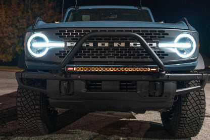 SPV Parts 2021+ Ford Bronco Modular Bumper Light / Light Bar KIT with 30" Light Bar (Works WITH Ford Brush Bar)