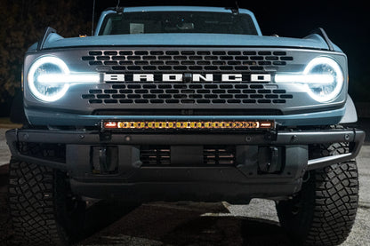 SPV Parts 2021+ Ford Bronco Modular Bumper Light / Light Bar KIT with 30" Light Bar (Works WITH Ford Brush Bar)