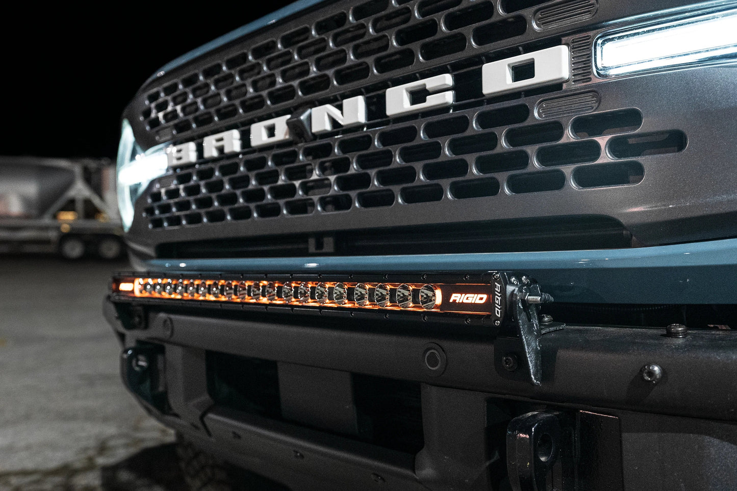 SPV Parts 2021+ Ford Bronco Modular Bumper Light / Light Bar KIT with 30" Light Bar (Works WITH Ford Brush Bar)