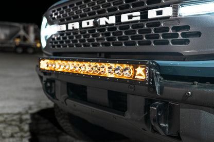 SPV Parts 2021+ Ford Bronco Modular Bumper Light / Light Bar KIT with 30" Light Bar (Works WITH Ford Brush Bar)