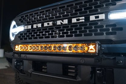SPV Parts 2021+ Ford Bronco Modular Bumper Light / Light Bar KIT with 30" Light Bar (Works WITH Ford Brush Bar)