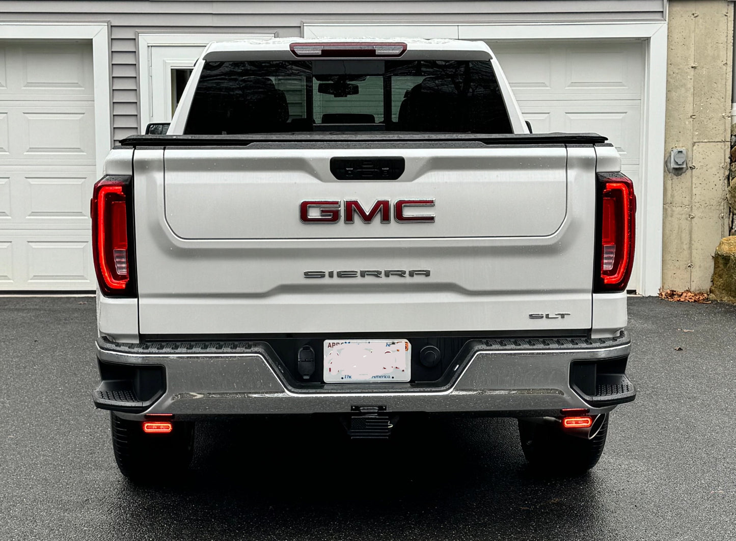 2019-2025 Chevy Silverado 1500 (& 20-25 2500/3500) WITH LED TAILS Rear Rigid SR-L Reverse Light Kit (No Drill) Red Backlight SRL Rear LED