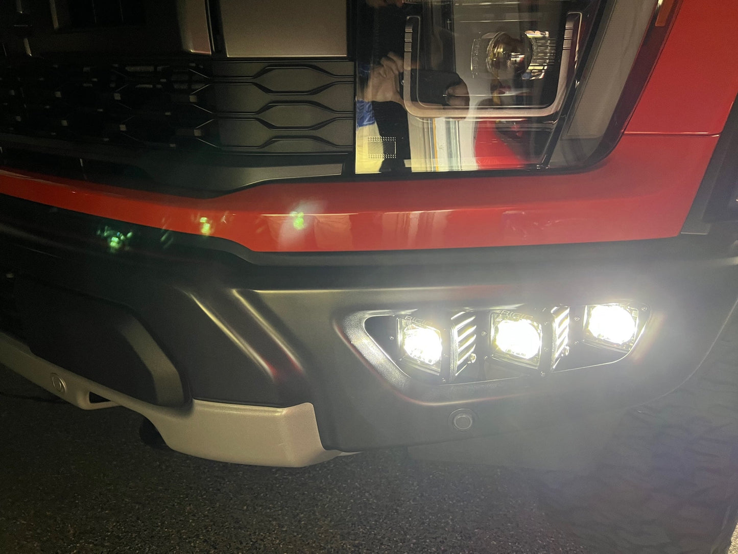 SPV Parts 2021-2026 Raptor - NEW RGBW - Rigid Radiance/Scene Fog Light Kit w/amber backlight - Including Brackets/Harness