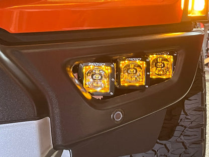 SPV Parts 2021-2026 Raptor - NEW RGBW - Rigid Radiance/Scene Fog Light Kit w/amber backlight - Including Brackets/Harness