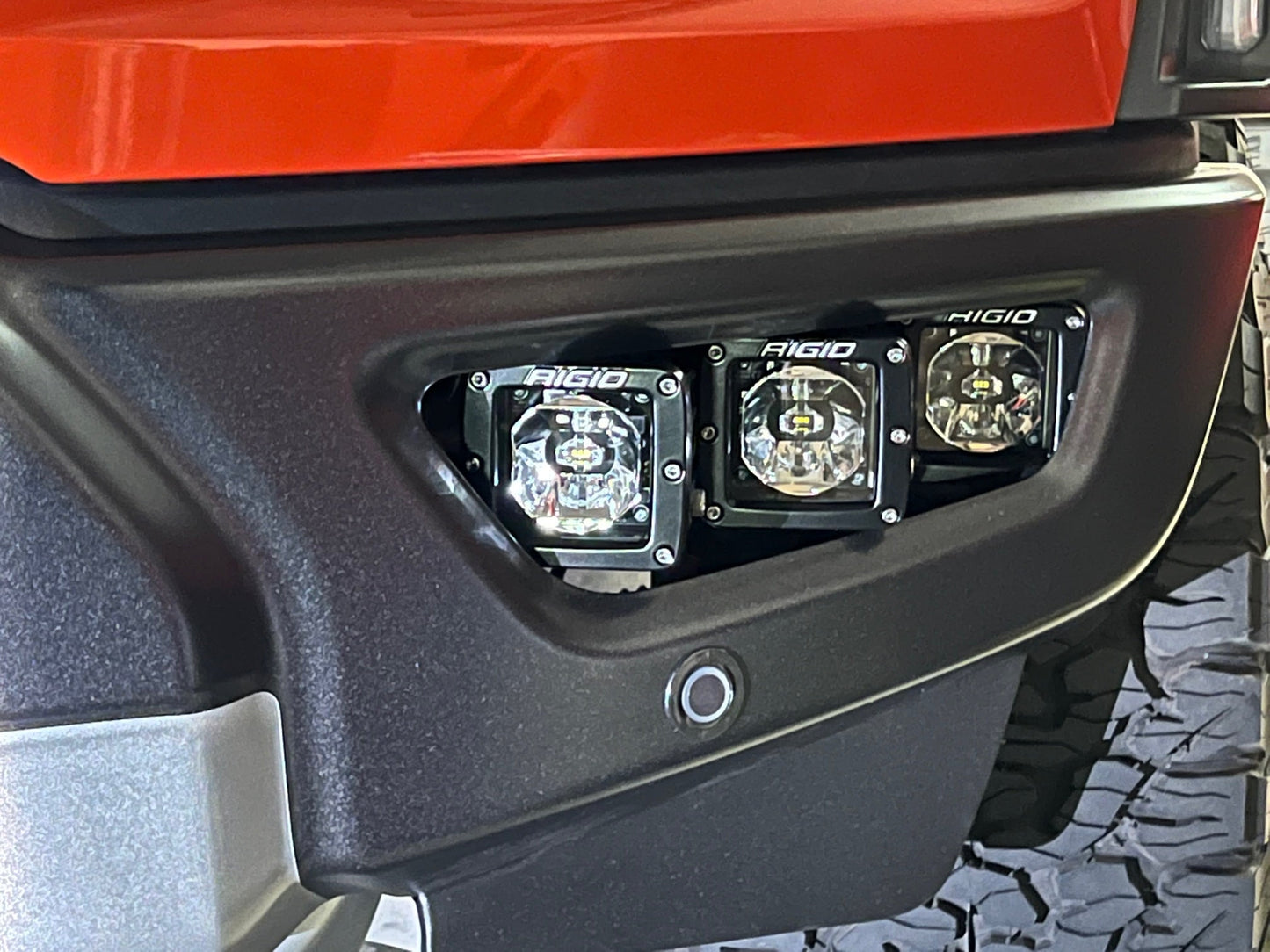 SPV Parts 2021-2026 Raptor - NEW RGBW - Rigid Radiance/Scene Fog Light Kit w/amber backlight - Including Brackets/Harness