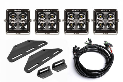 2024+ Gen 3 Ford Raptor (& Tremor) MODULAR Bumper POST MOUNT Light Kits for TWO PAIRS of Large Lights by SPV Parts