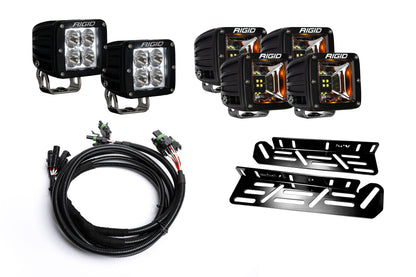 SPV Parts 2021-2026 Raptor - NEW RGBW - Rigid Radiance/Scene Fog Light Kit w/amber backlight - Including Brackets/Harness