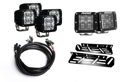 SPV Parts 2021-2026 Raptor - NEW RGBW - Rigid Radiance/Scene Fog Light Kit w/amber backlight - Including Brackets/Harness