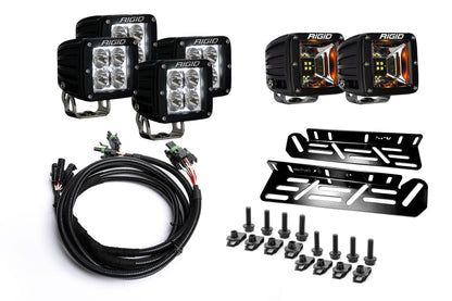 SPV Parts 2021-2026 Raptor - NEW RGBW - Rigid Radiance/Scene Fog Light Kit w/amber backlight - Including Brackets/Harness