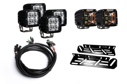SPV Parts 2021-2026 Raptor - NEW RGBW - Rigid Radiance/Scene Fog Light Kit w/amber backlight - Including Brackets/Harness
