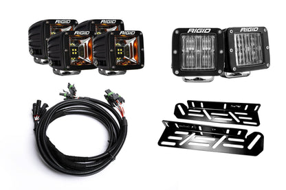 SPV Parts 2021-2026 Raptor - NEW RGBW - Rigid Radiance/Scene Fog Light Kit w/amber backlight - Including Brackets/Harness