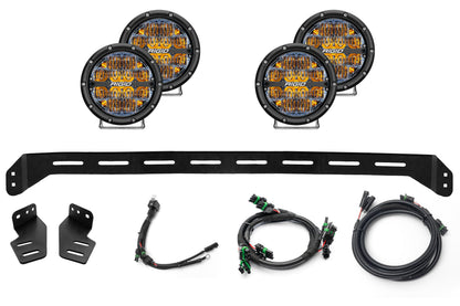 SPV Parts 2021+ Gen 3 Ford Raptor Bumper Bracket Kit with Cross Mount & Harness Bundle Kits
