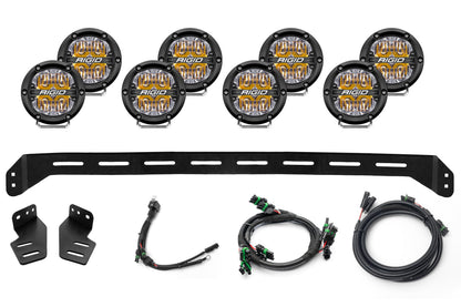 SPV Parts 2021+ Gen 3 Ford Raptor Bumper Bracket Kit with Cross Mount & Harness Bundle Kits