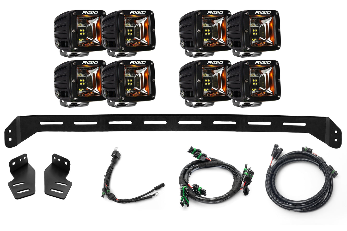 SPV Parts 2021+ Gen 3 Ford Raptor Bumper Bracket Kit with Cross Mount & Harness Bundle Kits