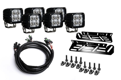 SPV Parts 2021-2026 Raptor - NEW RGBW - Rigid Radiance/Scene Fog Light Kit w/amber backlight - Including Brackets/Harness