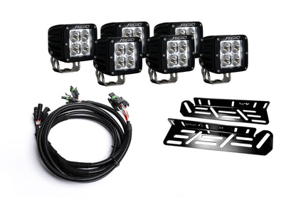 SPV Parts 2021-2026 Raptor - NEW RGBW - Rigid Radiance/Scene Fog Light Kit w/amber backlight - Including Brackets/Harness