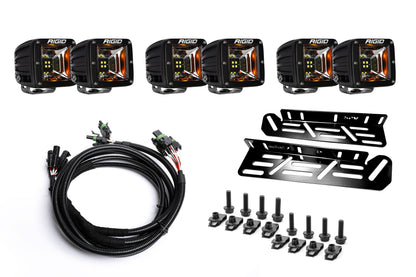 SPV Parts 2021-2026 Raptor - NEW RGBW - Rigid Radiance/Scene Fog Light Kit w/amber backlight - Including Brackets/Harness