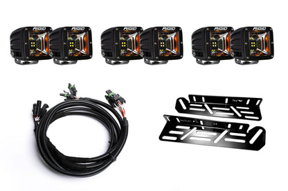 SPV Parts 2021-2026 Raptor - NEW RGBW - Rigid Radiance/Scene Fog Light Kit w/amber backlight - Including Brackets/Harness