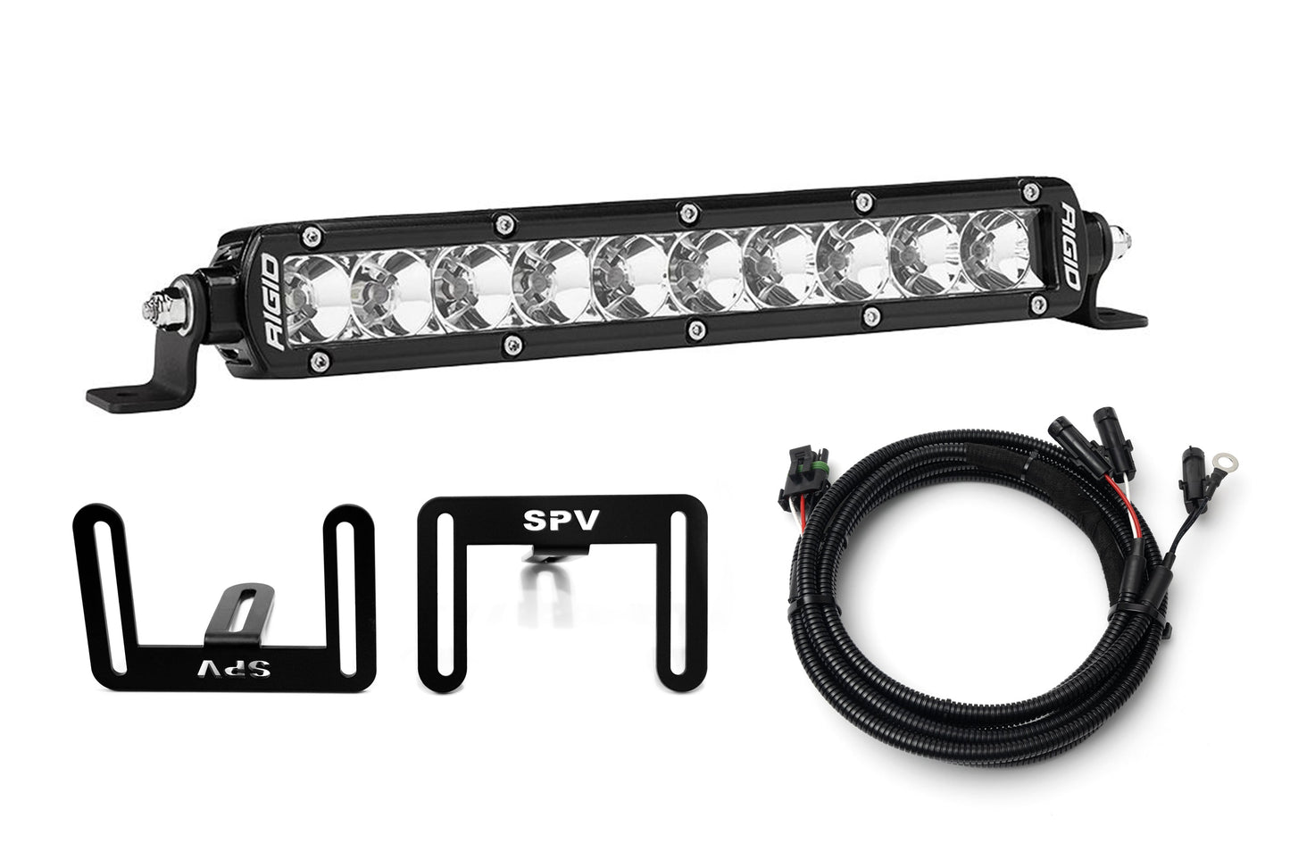 SPV Parts 2021-2026 Ford F-150 Raptor 10'' LOWER Grille w/Rigid Industries Light Bar Kit (Behind Grille)